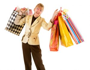 Senior Woman on a Shopping Spree
